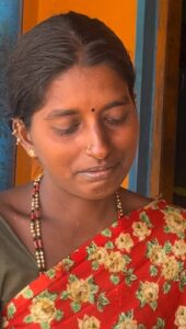 Savitha's mother cries over her daughter's condition.