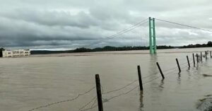 Telangana Rains: Warangal: Laknavaram Suspension Bridge submerged (Supplied)