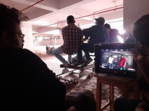 Abhishek Maharshi on the sets
