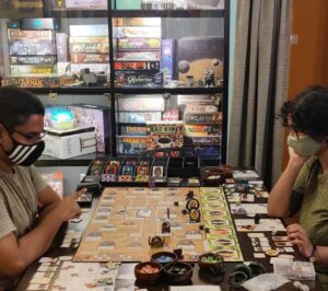 The cafe boasts an extensive collection of board games, including ones based on books, series, and anime. (The Board Game Lounge)