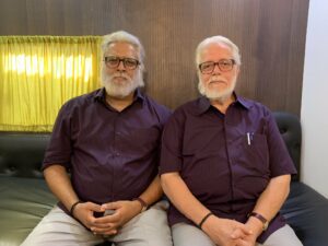 R Madhavan with the scientist Nambi Narayanan