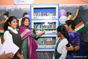 Inauguration of third library at Juvenile home by Akarshana of Hyderabad public school
