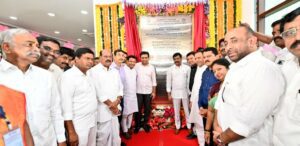 KTR inaugurates an IT tower in Nizamabad.
