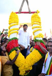 Nara Lokesh says people are ready to rebel against the YSRCP government. (Supplied)