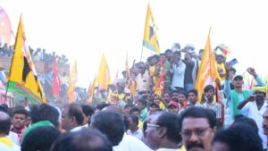 The response to N Lokesh's yatra has uplifted the spirit of TDP workers. (Supplied)
