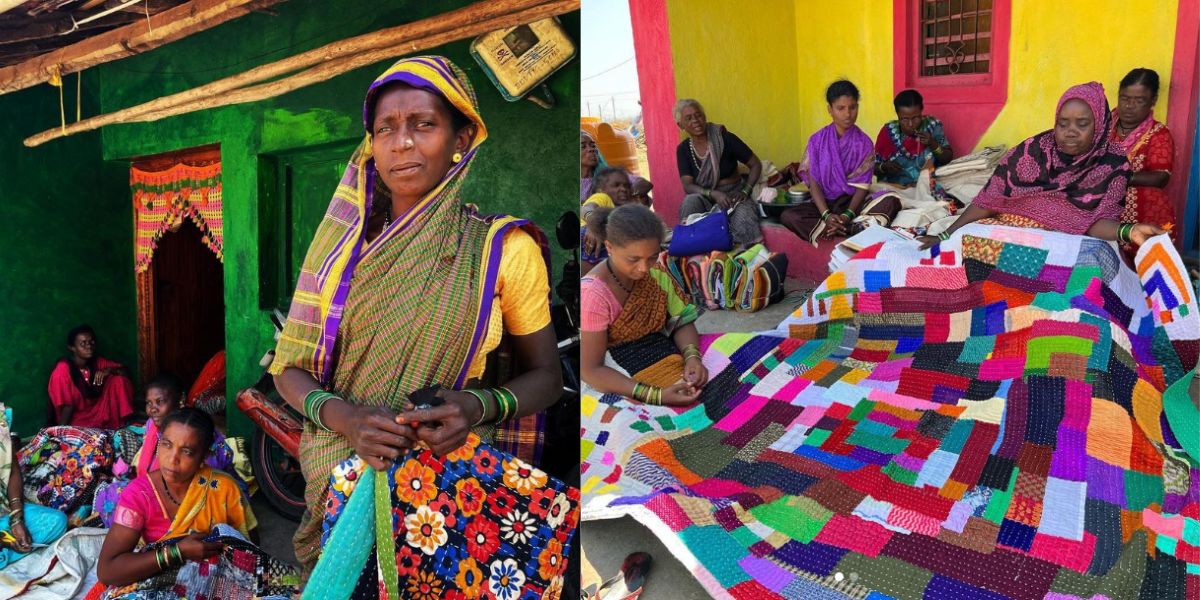 Siddi women, drawing from a rich tradition spanning centuries, skillfully create the Kavandi quilts.