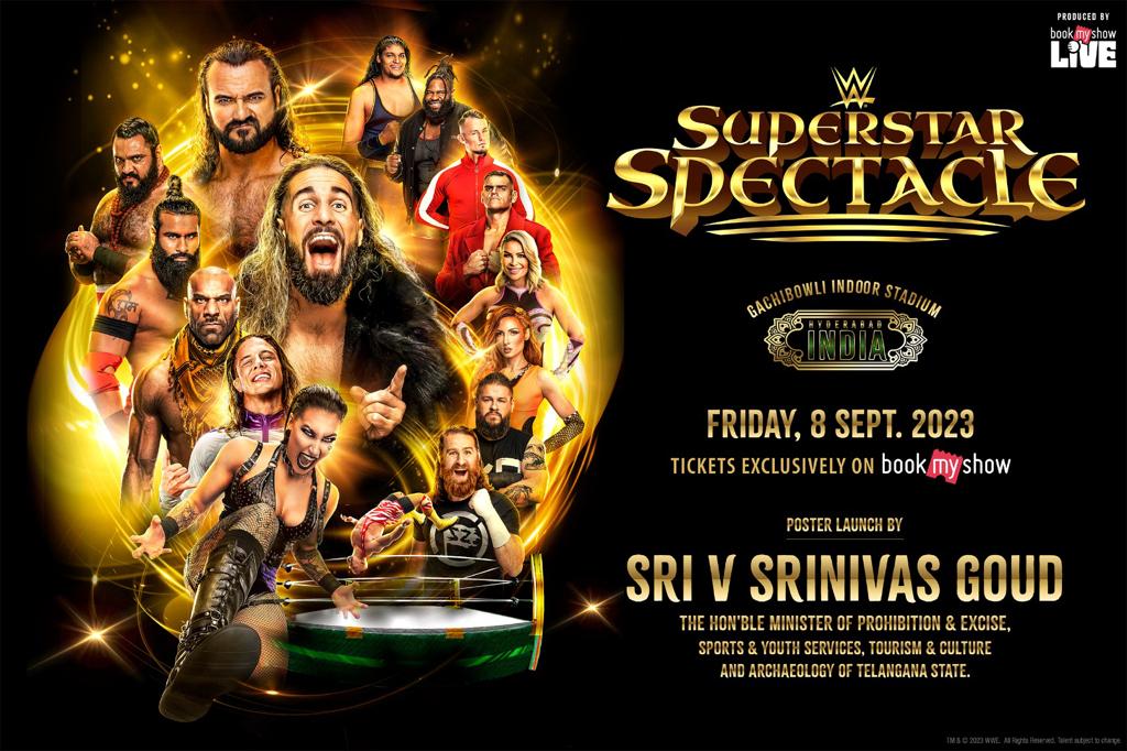 Return of WWE Hyderabad to host its first WWE Superstar Spectacle on 8