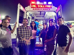 The five doctors from AIIMS Delhi who were on board the Vistara flight. (Supplied)