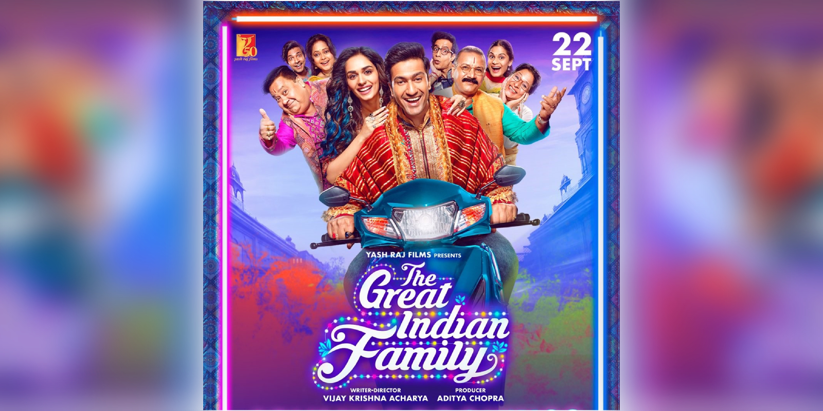 A poster of the film The Great Indian Family