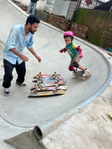 Skateboarding requires a high level of concentration to land a trick. (Supplied)