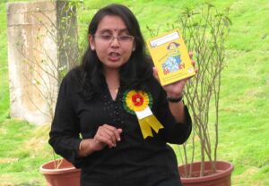 Nandini with Apoorva's Fat Diary.