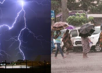 Heavy rains, thunderstorms, and lightning are expected in Andhra and Tamil Nadu on 21 and 22 September. (Commons)