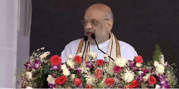 Home Minister Amit Shah participated in the official 'Hyderabad Liberation Day' event organised by the Union Ministry of Culture, held at Parade Ground in Secunderabad. (Supplied)