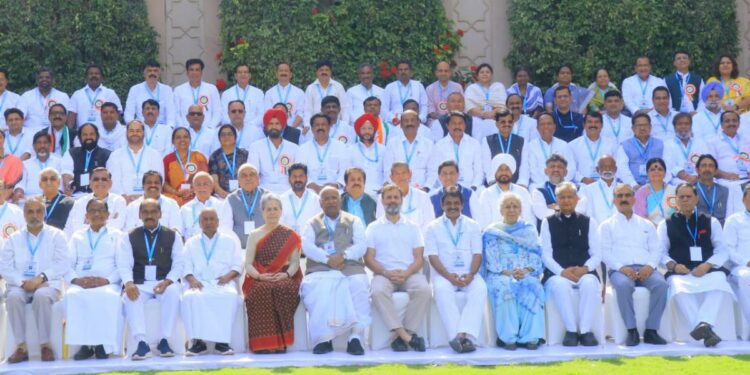 The Extended Congress Working Committee (CWC) meeting which concluded in Hyderabad on Sunday, 17 September. (Supplied)