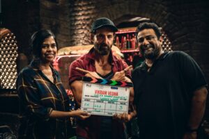 Pushkar and Gayathri with Hrithik Roshan