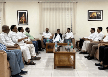 The meeting among JD-S minority leaders at the Kumara Krupa guest house in Bengaluru on Sunday