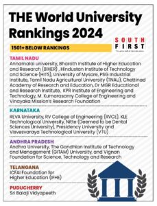 THE World University rankings 