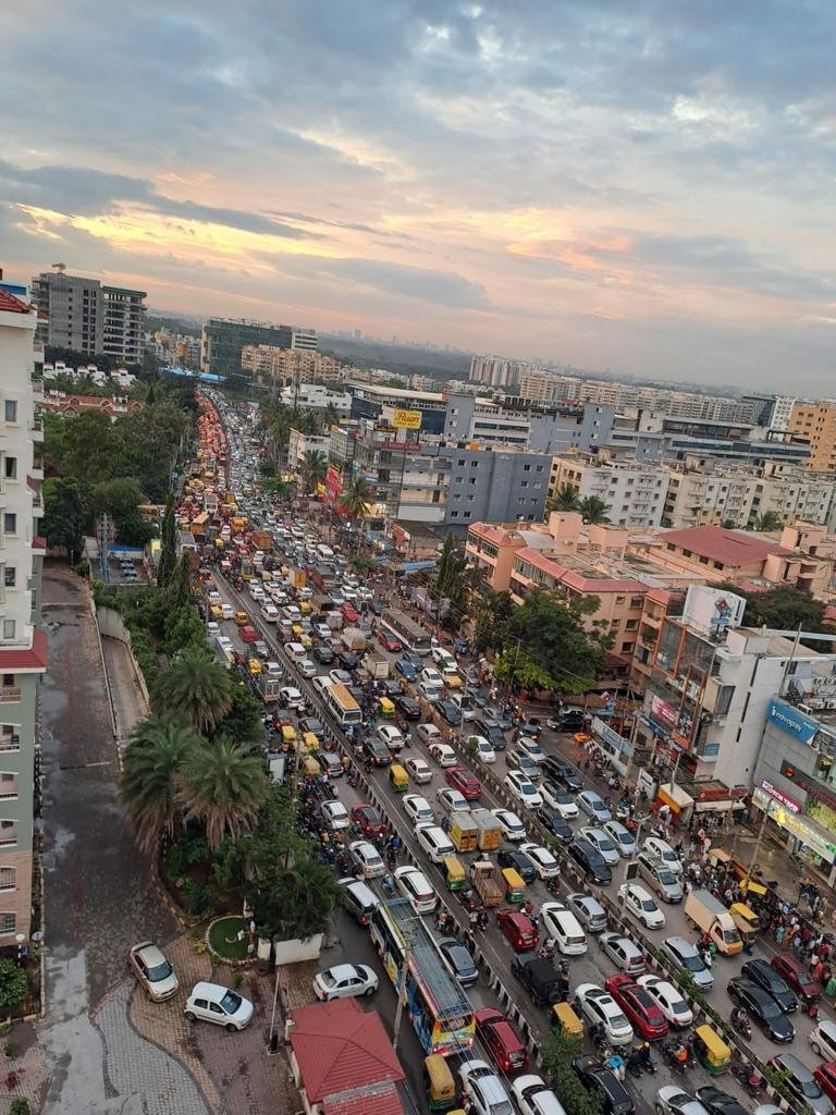 Bengaluru ORR IT Corridor Silicon City Traffic Snarl Jam