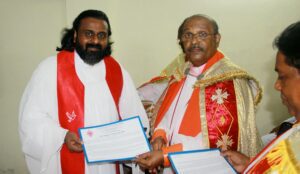 Manoj with fellow priests