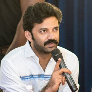 Chaitanya Rao interacting with the media