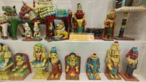 Display of Cheriyal dolls at the museum. (Supplied)
