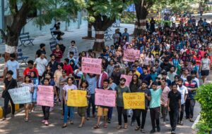 EFLU students protest enters 24 hours as demands for reconstitution of anti-sexual harassment committee amplifies