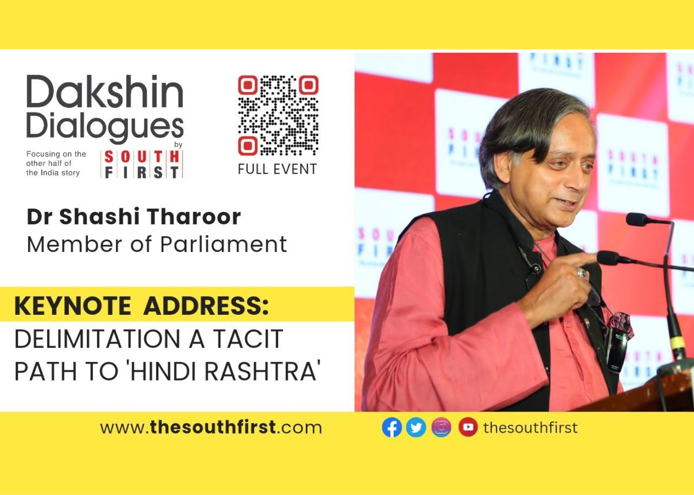 Keynote Address by Dr Shashi Tharoor Dakshin Dialogues 2023