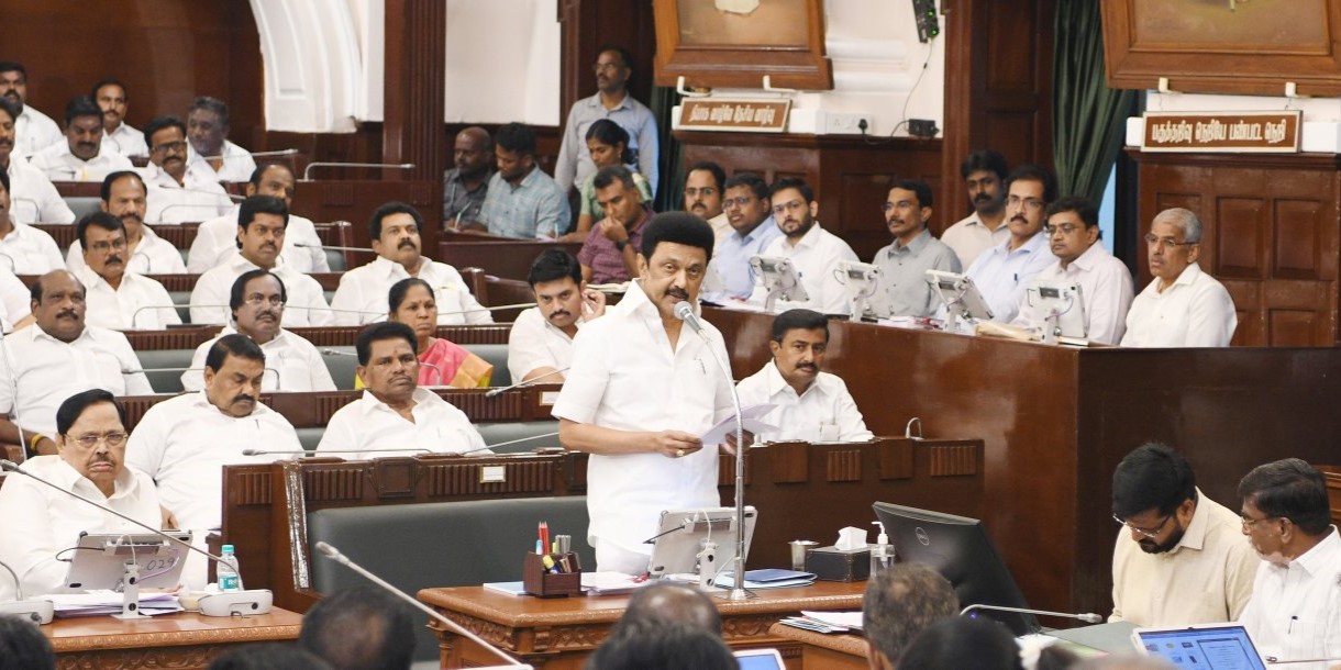 Tamil Nadu Chief Minister, in the Assembly on Monday, 9 October, 2023, discusses a resolution on urging the Union government to direct Karnataka to release Cauvery water.