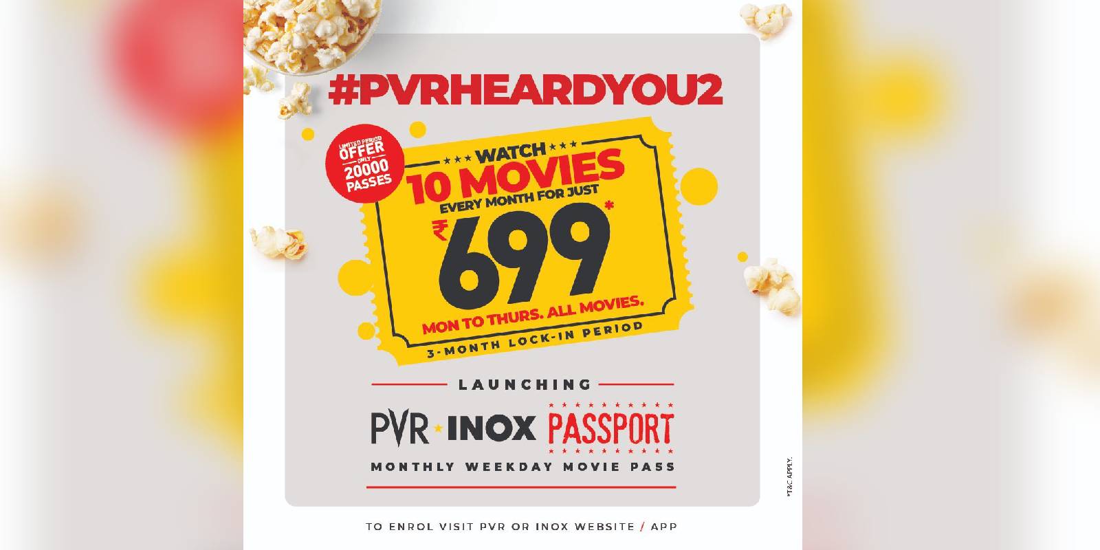 PVR Inox passport not applicable to South India