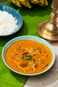 Pan Seared Seafood served with Coastal Curry and Ghee Rice
