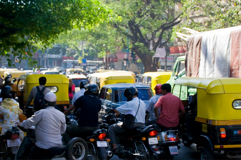 Traffic congestion in Bengaluru - Courtesy Flickr