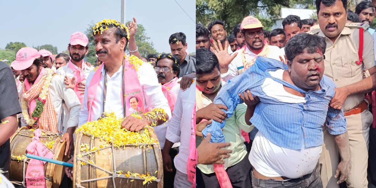 Medak MP Prabhakar Reddy attacked by a local reporter