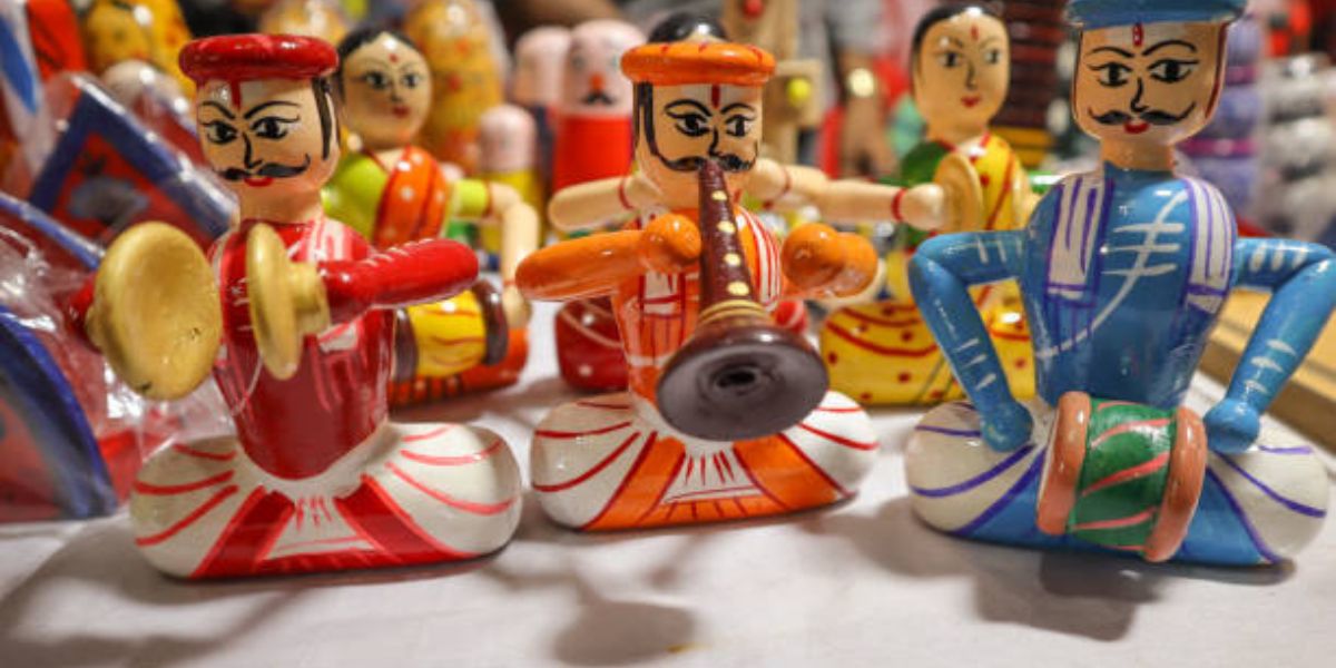 Channapatna toys are traditional handicrafts, and their history dates back to the time of Tipu Sultan. (Supplied)