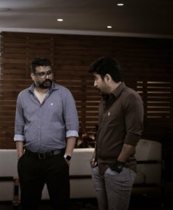 Vijay Antony with director CS Amudhan