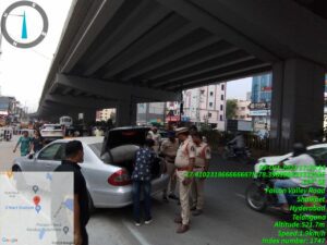 Vehicle searches were conducted across Hyderabad. (Supplied)