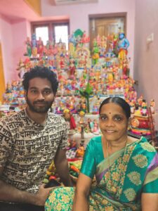 Ravishankar has set up Golus — one featuring traditional dolls and the other showcasing age-old vessels. (Supplied)
