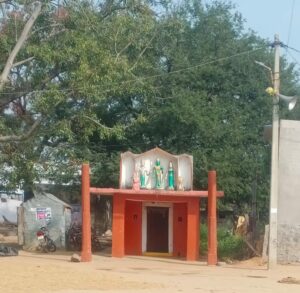 A Hanuman temple in the Gajwel's village. (Bhaskar Basava/ South First)