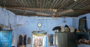 A beedi worker living in the bad conditions and wishing for 2 BHK. 