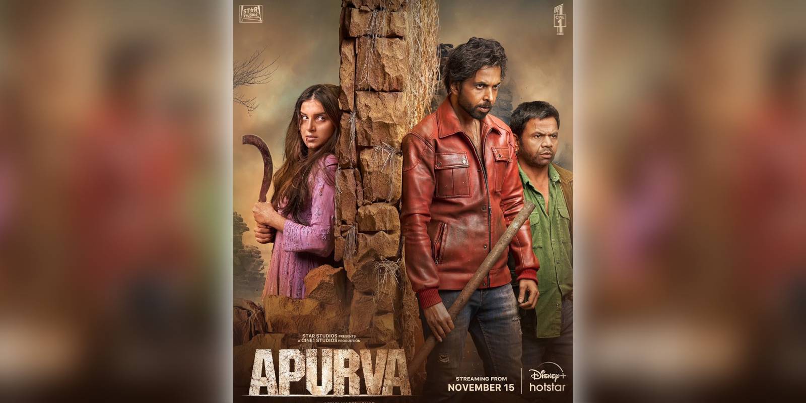 A poster of the film Apurva