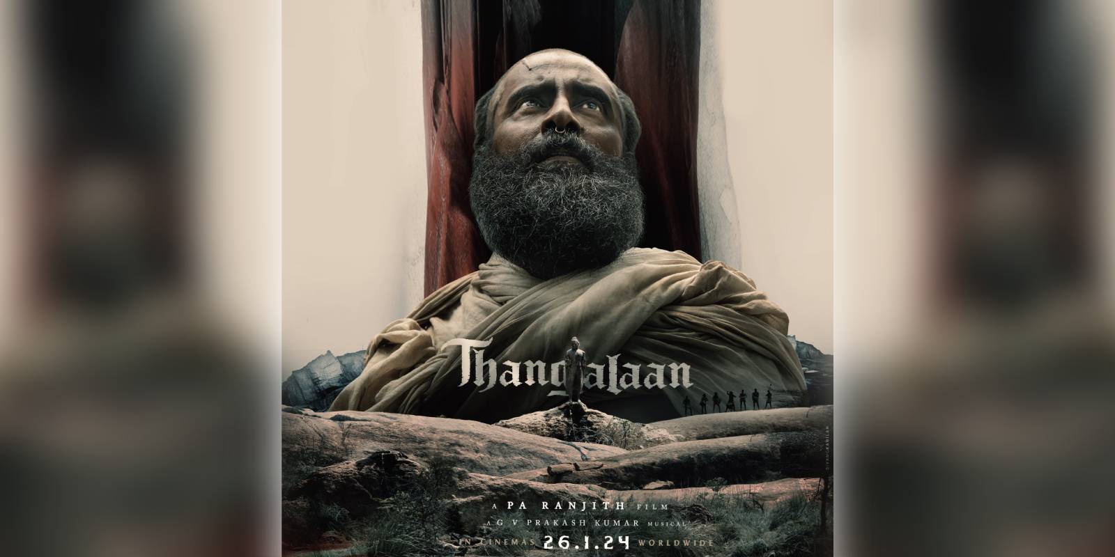 A poster of the film Thangalaan
