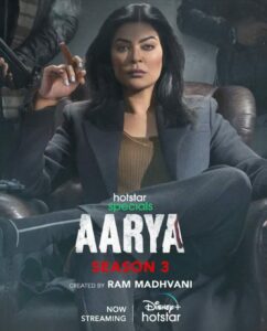 A poster of the series Aarya Season 3 Part 1