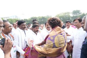 Bhatti Vikramarka with Priyanka Gandhi