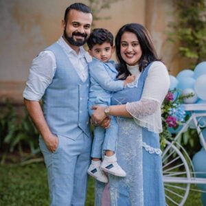 Kunchako Boban with his family