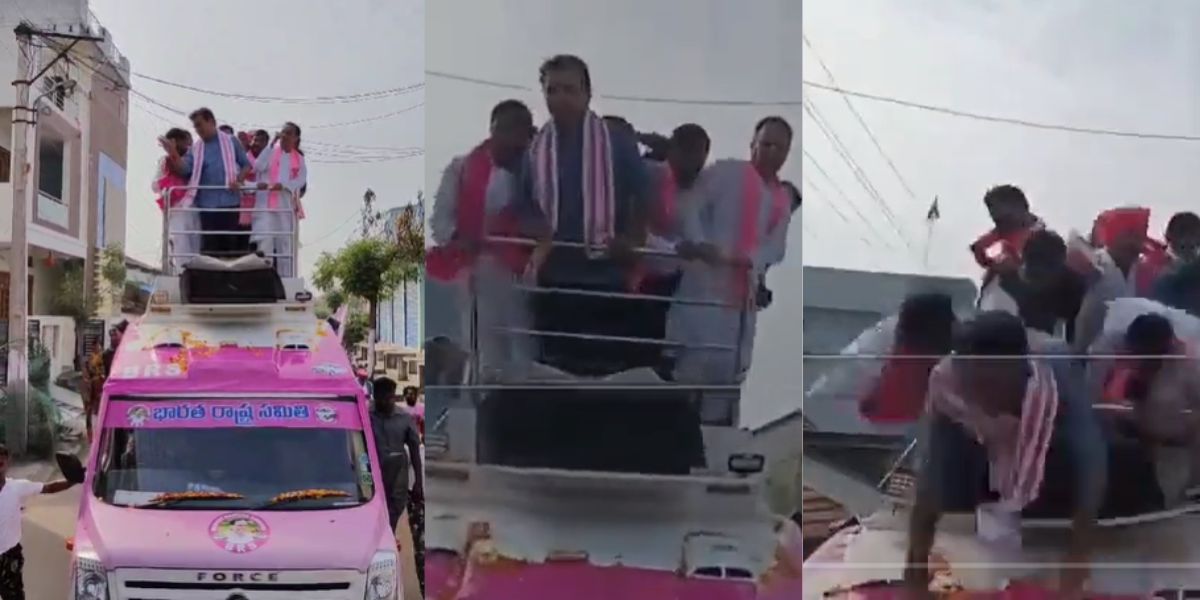 KTR falling down from the vehicle
