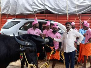 The Boladaguthu Kambala team from Karkala