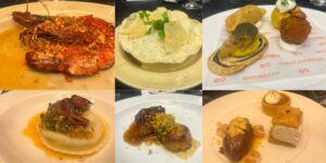 Dishes that were served as part of the 7-course meal. (Fathima Ashraf/South First)