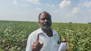 Farmer Venkataiah applauds BRS government's performance. (South First)