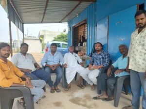 Villagers of Rameshwarpally in Kamareddy AC.