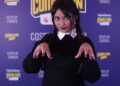 "There are monsters everywhere." A cosplayer dressed as Wednesday Addams. (Supplied)