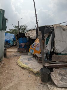 The huts of GHMC garbage collectors in Moulali (Deepika Pasham-South First)